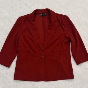 Elegant Red Women's Blazer